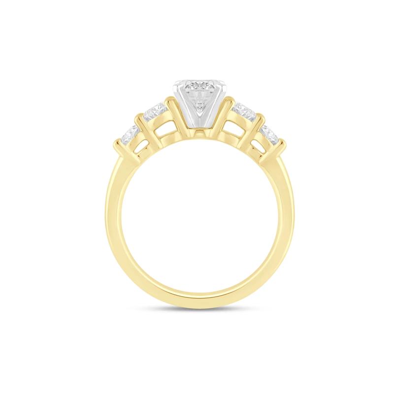 Lab Grown Diamond Five-Stone Engagement Ring in 14K Yellow Gold &#40;2 ct. tw.&#41; – Image 2 of 3
