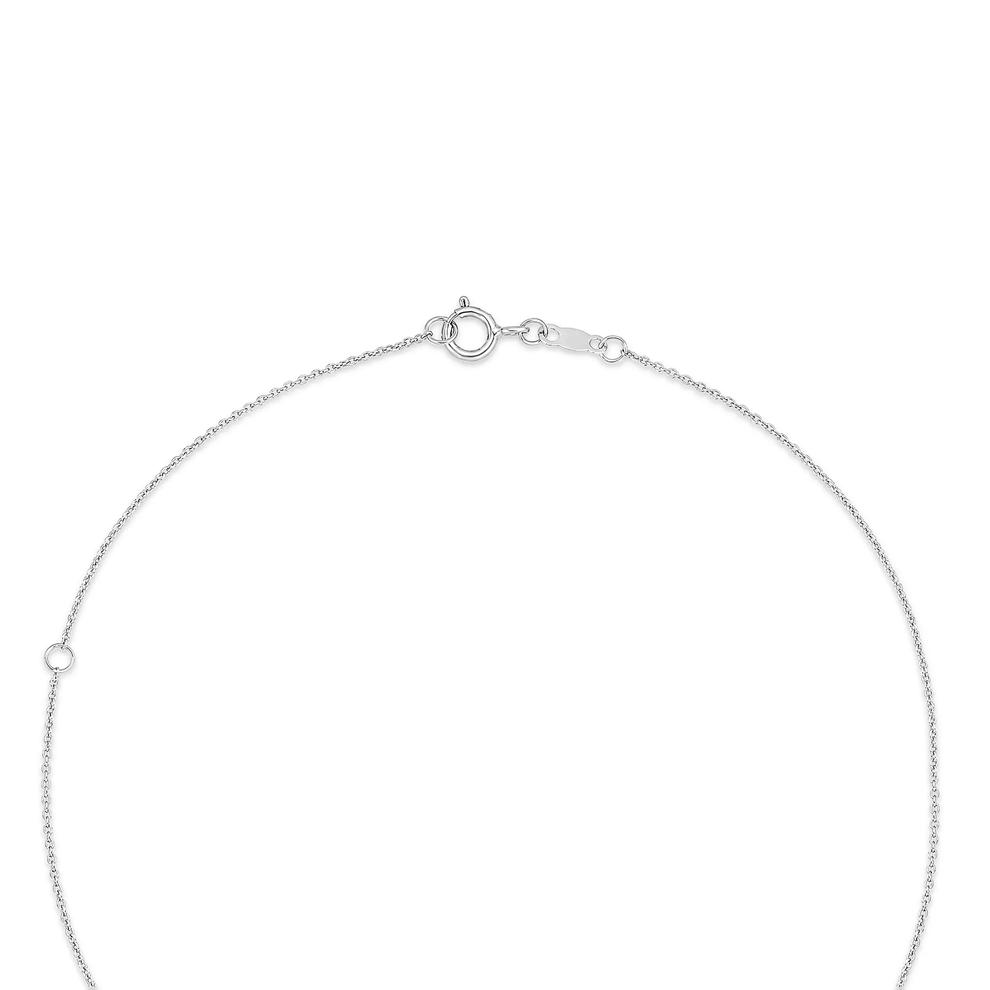 Diamond Accent Vertical Bar Pendant Necklace in Sterling Silver – Image 4 of 4