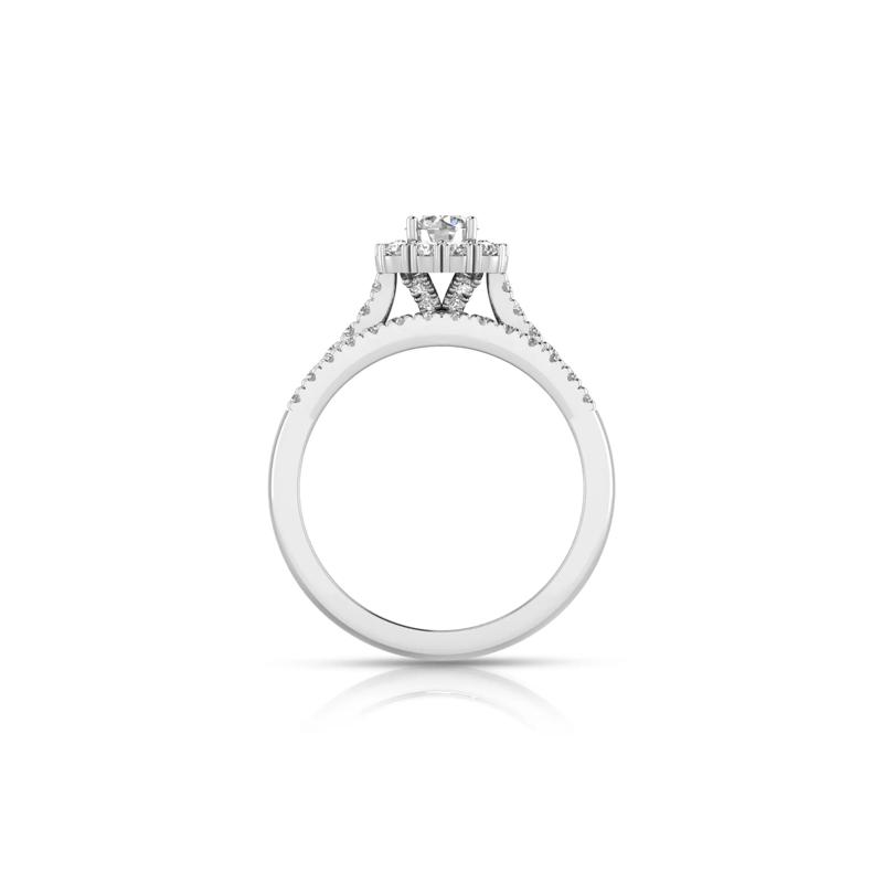 Lab Grown Diamond Engagement Ring Set in 10K White Gold &#40;1 ct. tw.&#41;  – Image 3 of 6