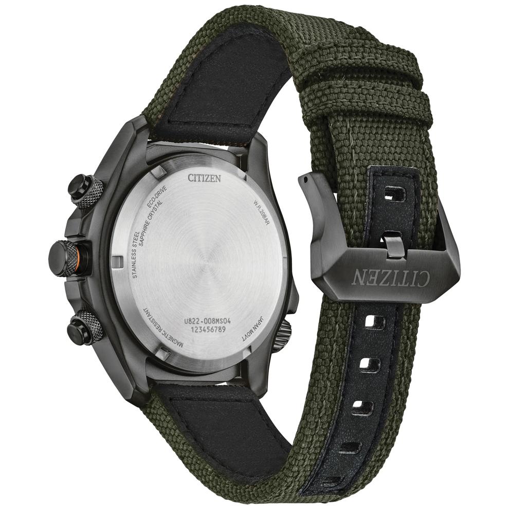 Men's Promaster Land U822 Watch in Green Nylon and Stainless Steel, 44MM – Image 3 of 4