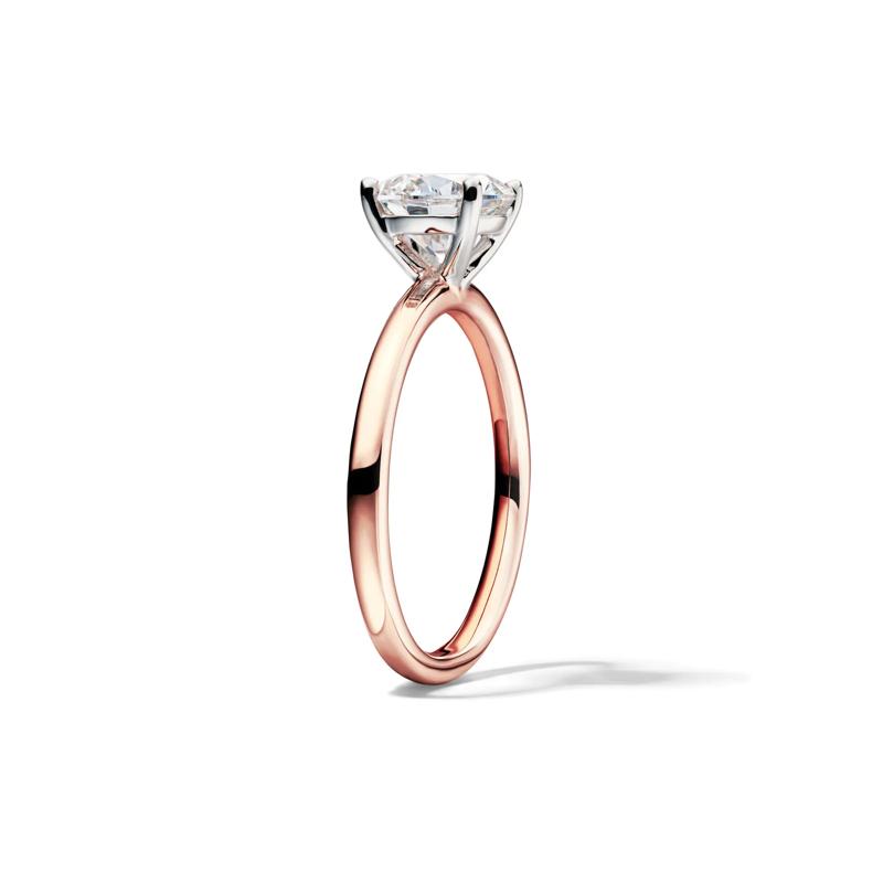 Lab Grown Diamond Solitaire Round Engagement Ring in 14K Rose Gold &#40;1 1/2 ct.&#41; – Image 3 of 4
