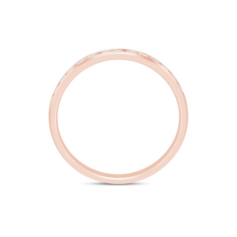 Lab Grown Diamond Channel-Set Band in 14K Rose Gold &#40;1/4 ct. tw.&#41; – Image 2 of 3