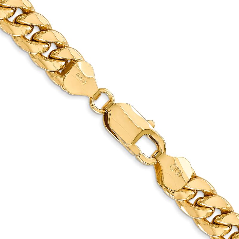 Miami Cuban Chain in 14K Yellow Gold, 24&quot; – Image 3 of 4