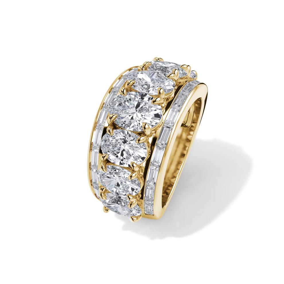 Lab Grown Diamond Multi-Row Anniversary Band in 14K Yellow Gold (6 ct. tw.) – Image 4 of 4