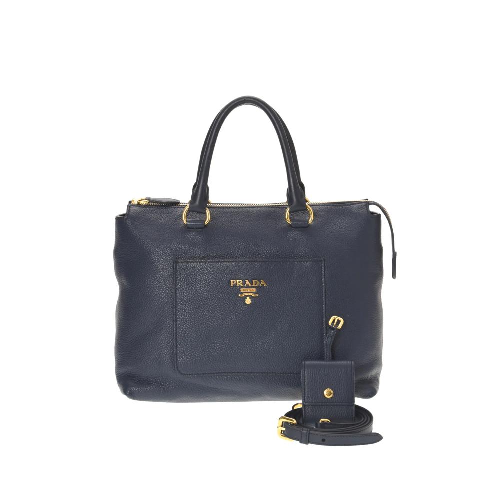 Pre-Owned Prada Vitello Pocket Shopping Tote – Image 1 of 7