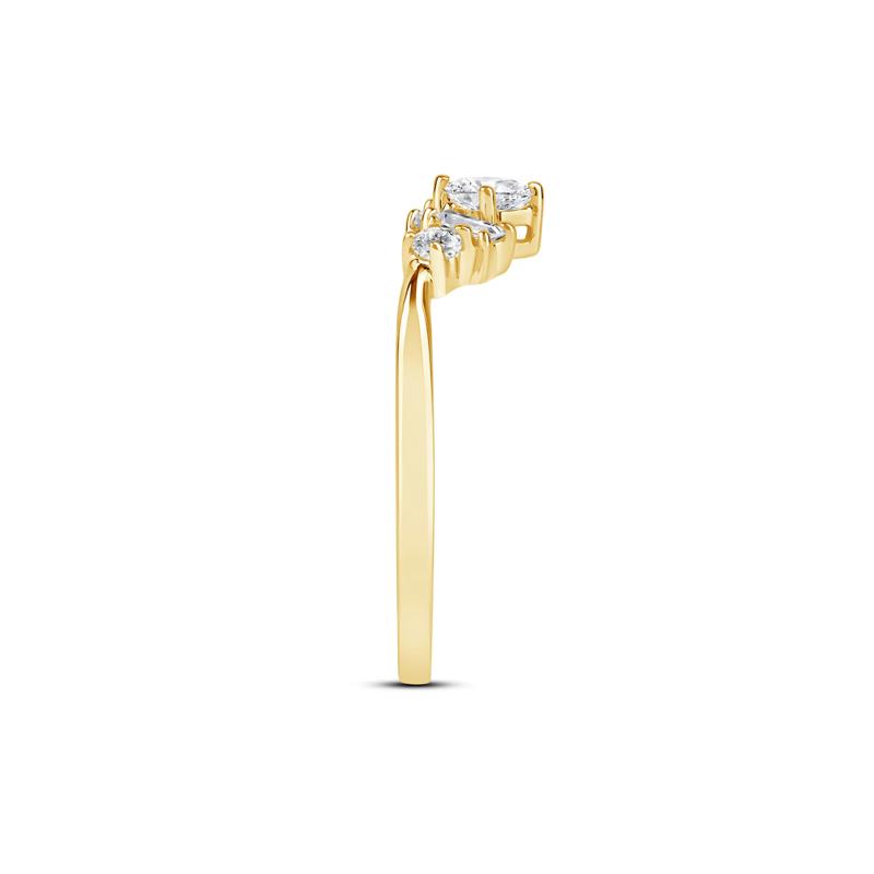 Lab Grown Diamond Multi-Shape Contour Ring in 14K Gold &#40;3/8 ct. tw.&#41; – Image 3 of 3