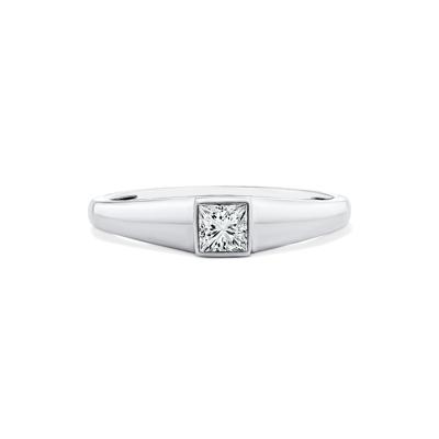 Lab Grown Diamond Princess-Cut Promise Ring in 10K White Gold (1/3 ct. tw.)