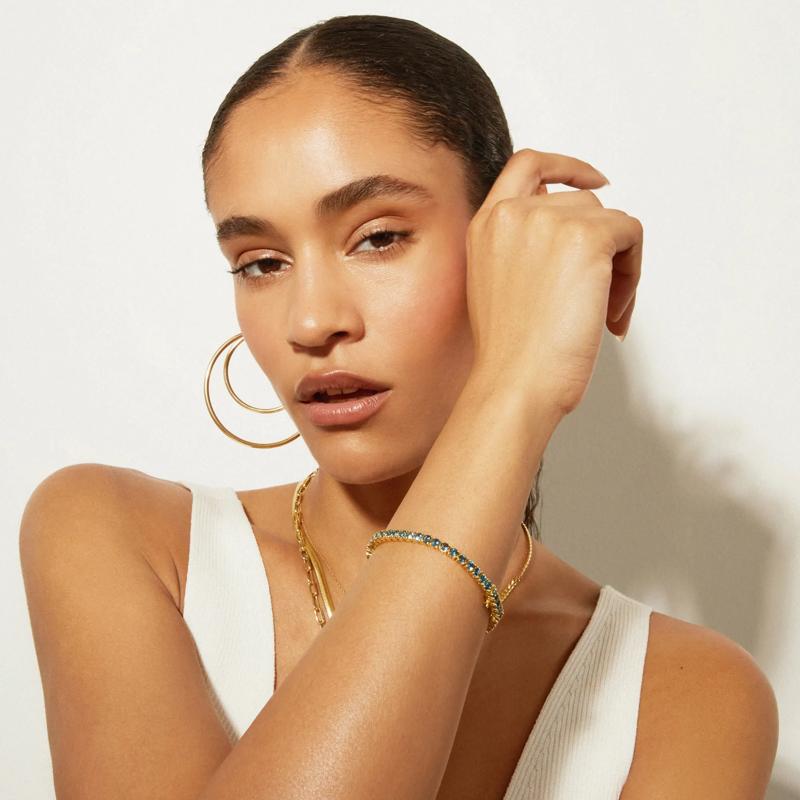 Hoop Earrings in Vermeil, 60MM – Image 3 of 8