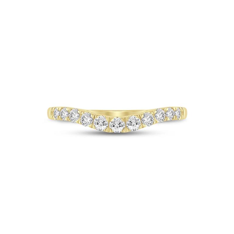 Diamond Contour Band in 14K Yellow Gold (1/2 ct. tw.) – Image 1 of 3