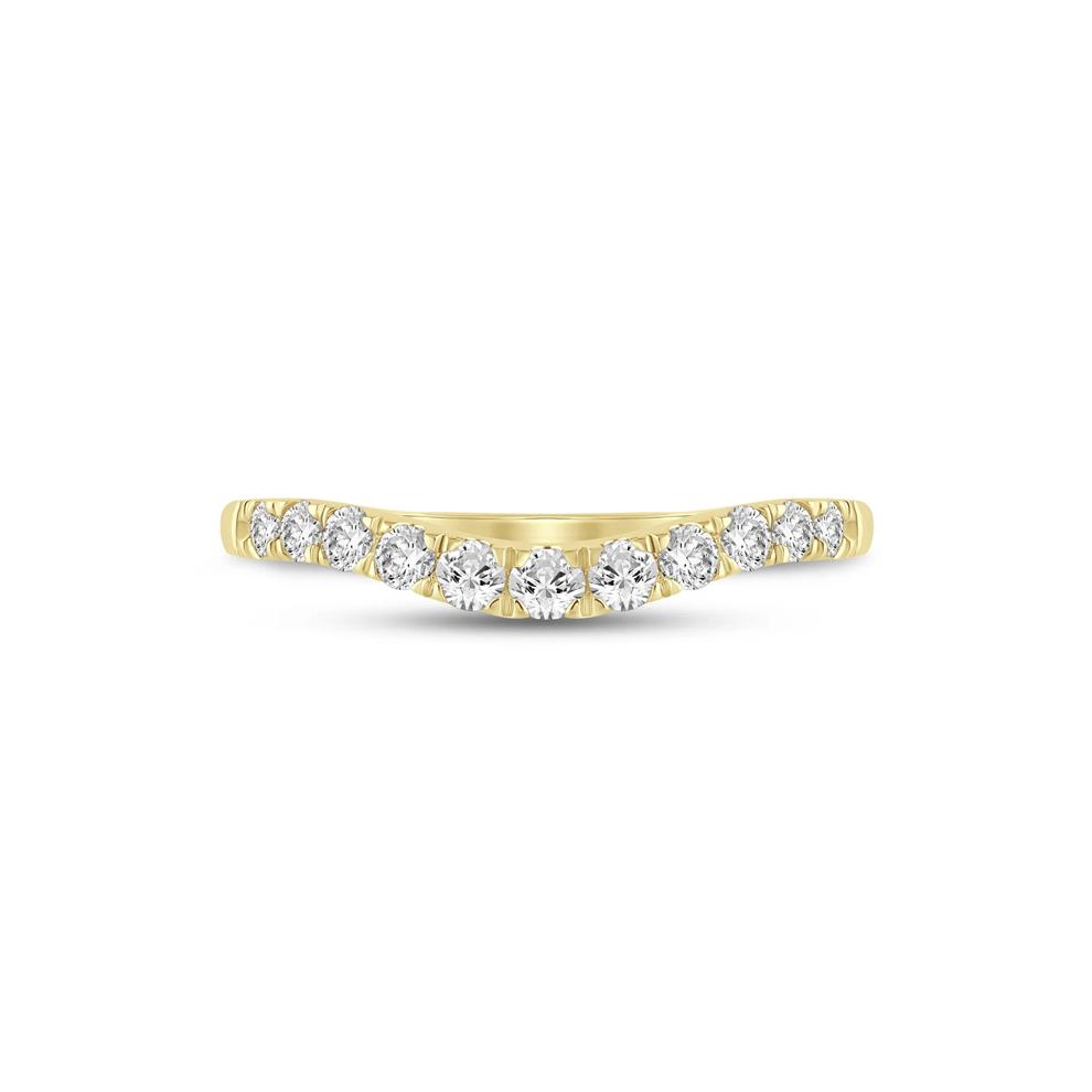 Diamond Contour Band in 14K Yellow Gold (1/2 ct. tw.) – Image 1 of 3