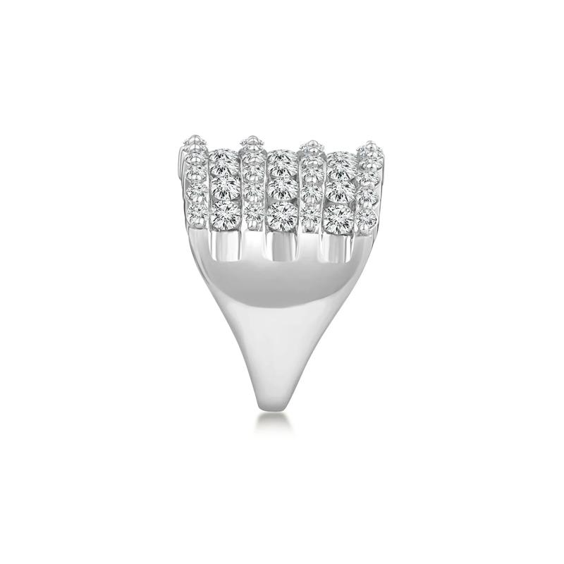 Seven-Row Diamond Wedding Band in 10K White Gold &#40;3 ct. tw.&#41; – Image 3 of 3