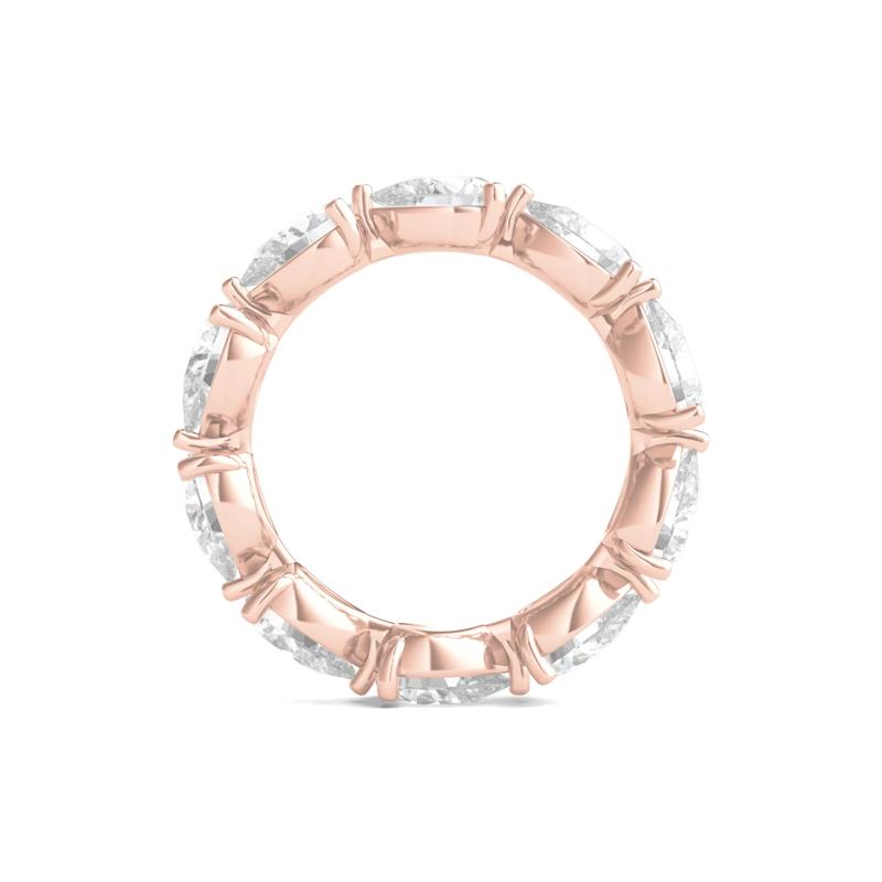 Pear-Cut Diamond Eternity Band in 14k Rose Gold (5 ct. tw.) – Image 2 of 3