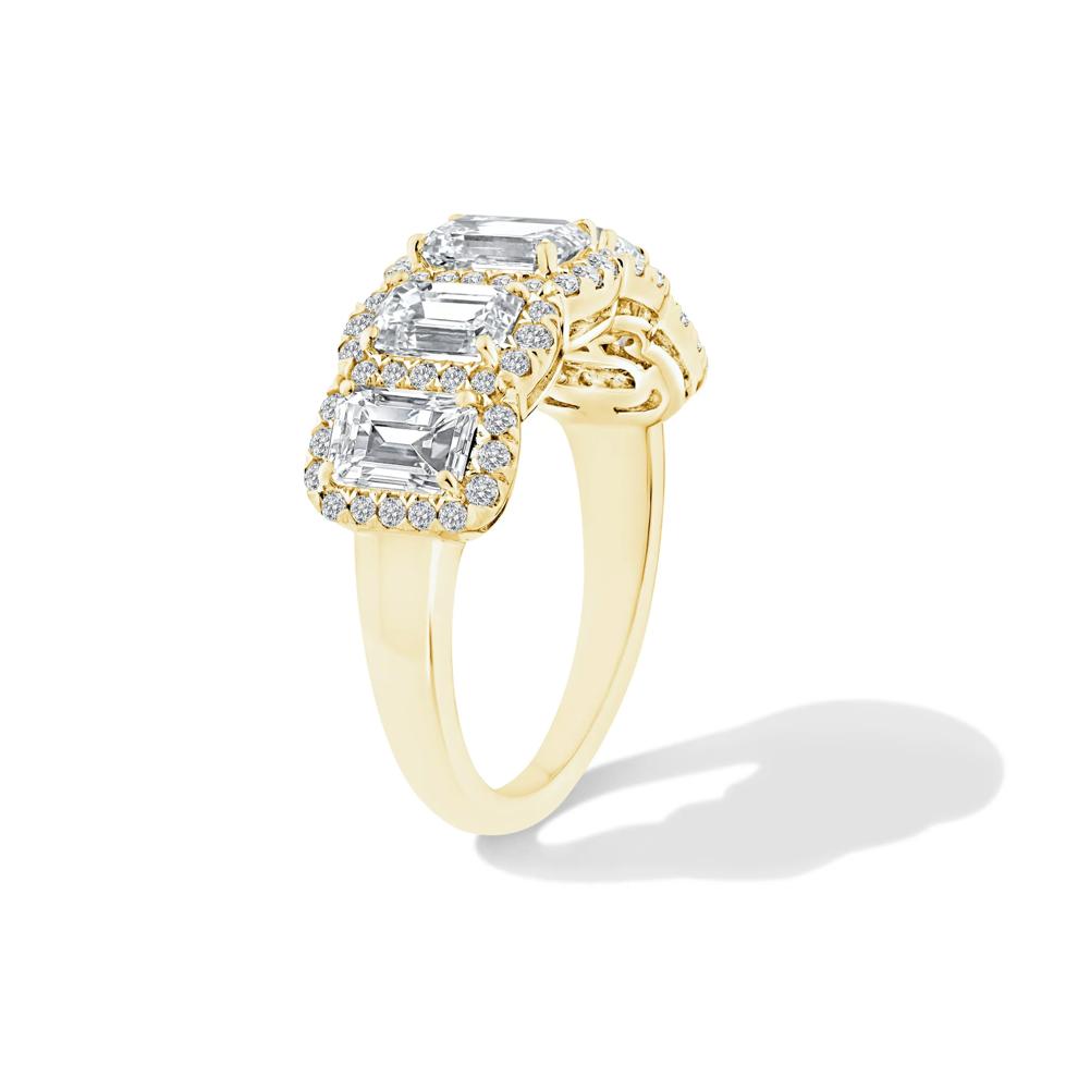 Lab Grown Diamond Five-Stone Anniversary Band in 10K Yellow Gold (3 ct. tw.) – Image 3 of 4