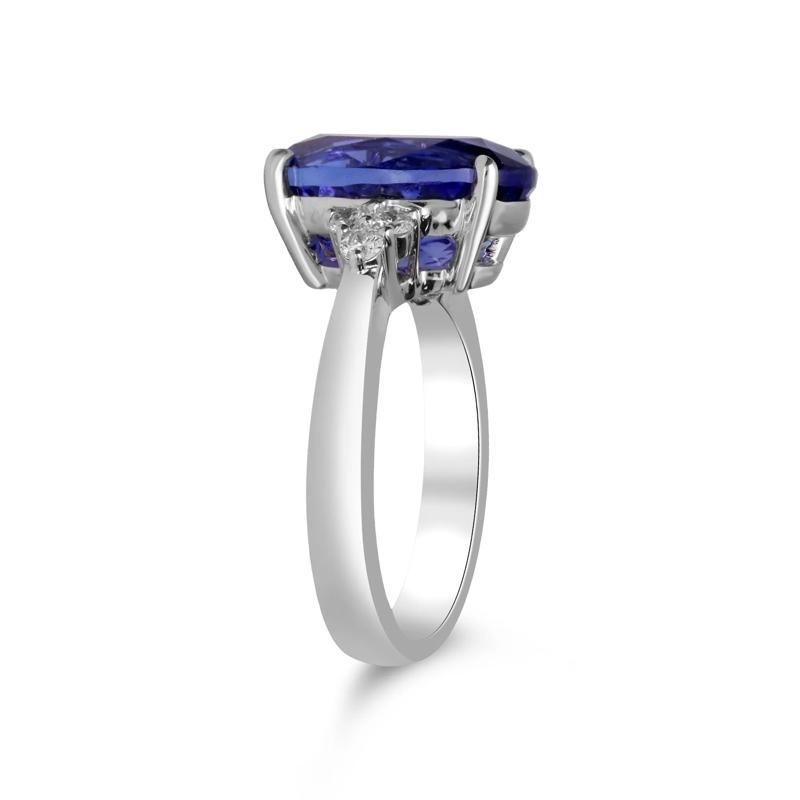 Tanzanite &amp; Diamond Ring in 18K White Gold &#40;1/4 ct. tw.&#41; – Image 3 of 5