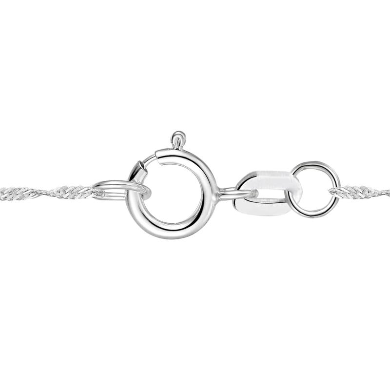 Diamond Three-Row Pendant in 10K White Gold (1/4 ct. tw.) – Image 3 of 3