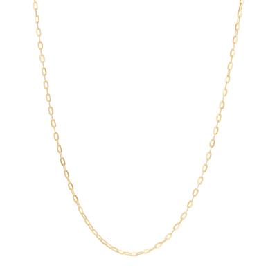 Squared Rolo Chain in 14K Yellow Gold