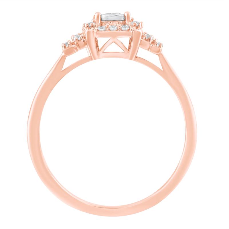 Diamond Ring in 10K Rose Gold &#40;1/4 ct. tw.&#41; – Image 2 of 3