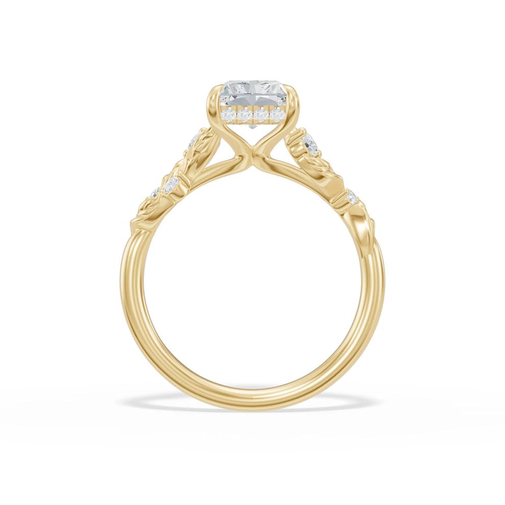 Lab Grown Diamond Radiant-Center Engagement Ring in 14K Yellow Gold (2 1/4 ct. tw.) – Image 2 of 4