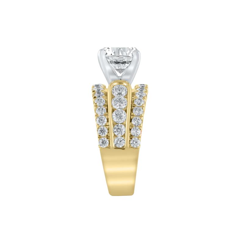 Lab Grown Diamond Semi-Mount Engagement Ring in 14K Yellow Gold &#40;1 1/2 CT. TW.&#41; – Image 5 of 6