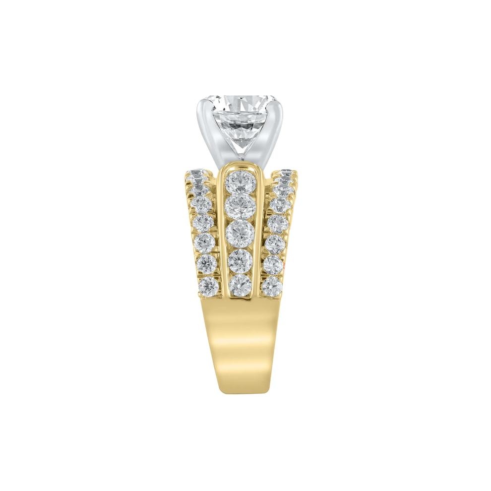 Lab Grown Diamond Semi-Mount Engagement Ring in 14K Yellow Gold (1 1/2 CT. TW.) – Image 5 of 6