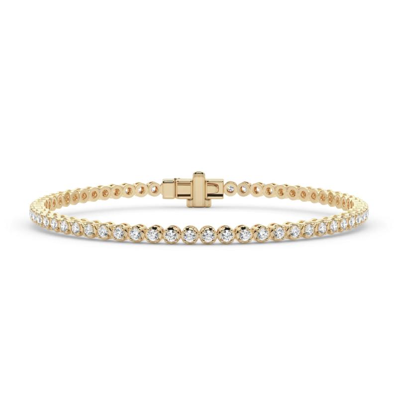 Diamond Tennis Bracelet in 10K Yellow Gold (2 ct. tw.) – Image 1 of 4