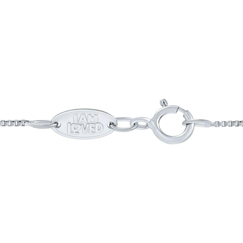 Best Friend Heart Pendant with Diamond Accents in Sterling Silver and 14K Rose Gold – Image 3 of 4