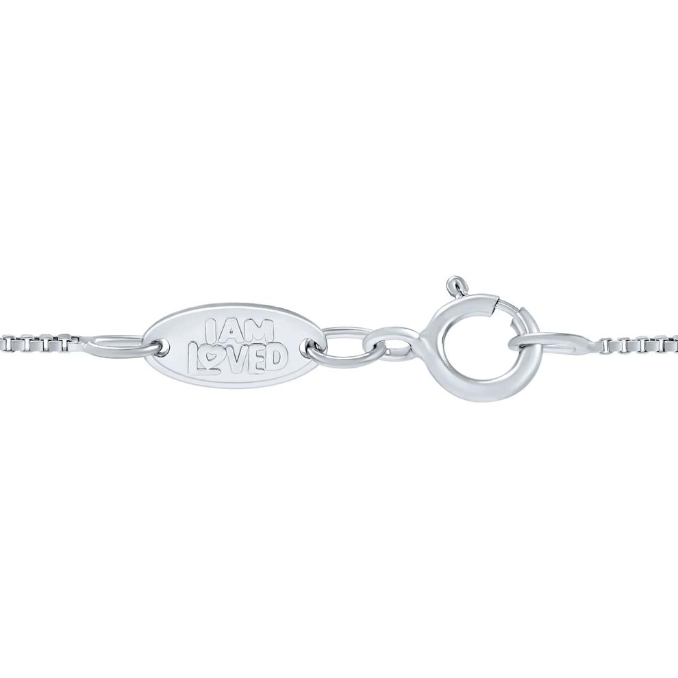 Best Friend Heart Pendant with Diamond Accents in Sterling Silver and 14K Rose Gold – Image 3 of 4