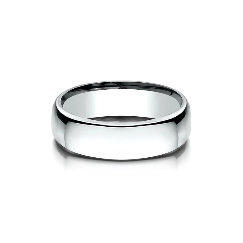 Wedding Band in 14K White Gold, 6.5MM – Image 1 of 3