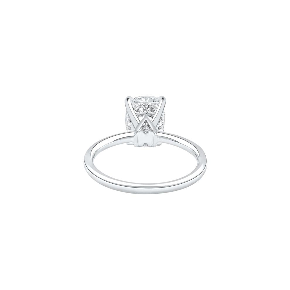 Sutton Lab Grown Diamond  Elongated Cushion-Cut Engagement Ring in 14K White Gold (2 1/7 ct. tw.)  – Image 4 of 4