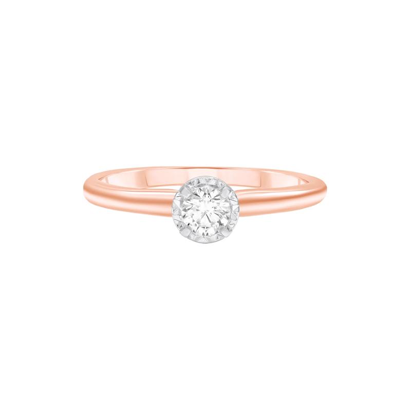 Diamond Solitaire Engagement Ring in 14K Rose Gold (1/4 ct. tw.) – Image 1 of 3