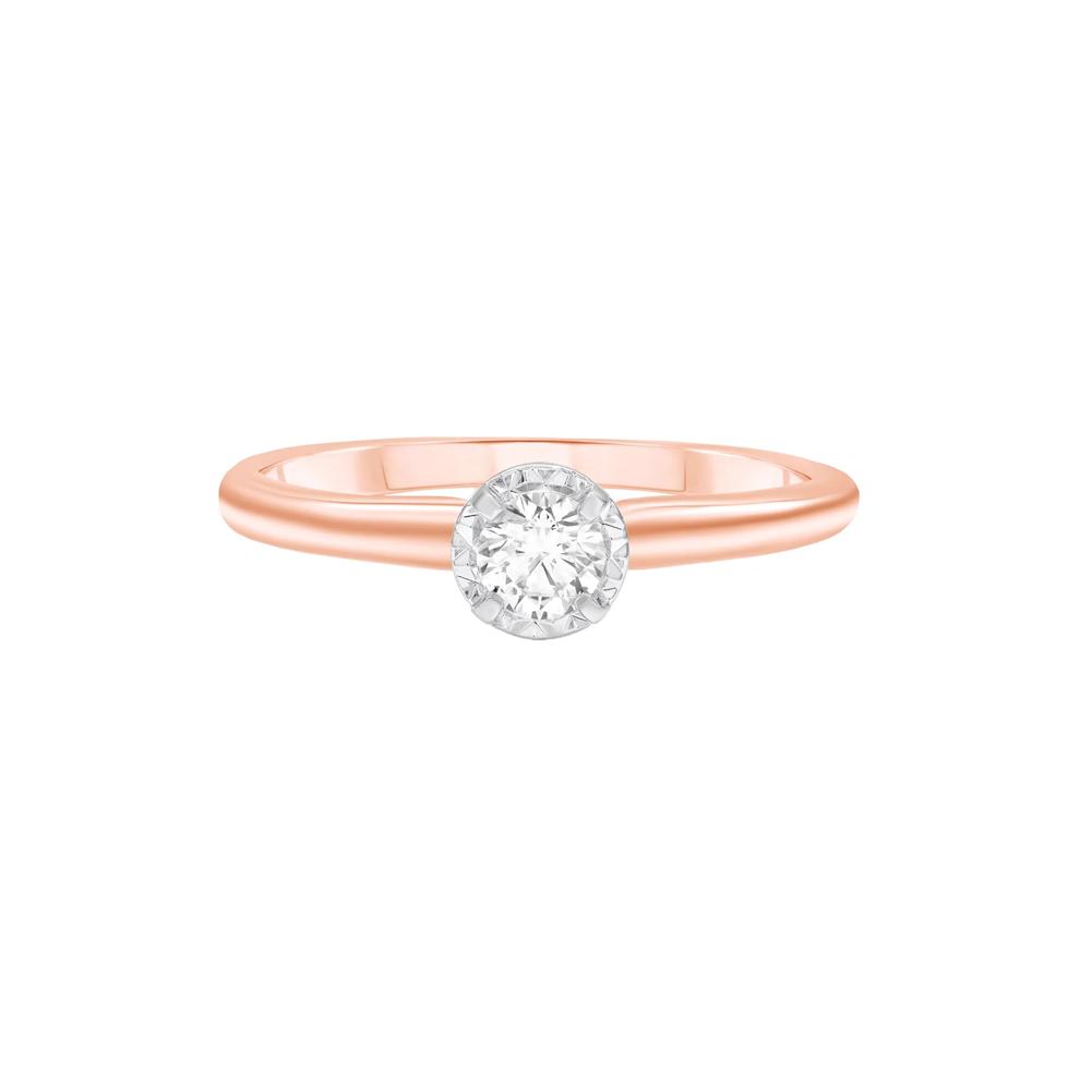 Diamond Solitaire Engagement Ring in 14K Rose Gold (1/4 ct. tw.) – Image 1 of 3
