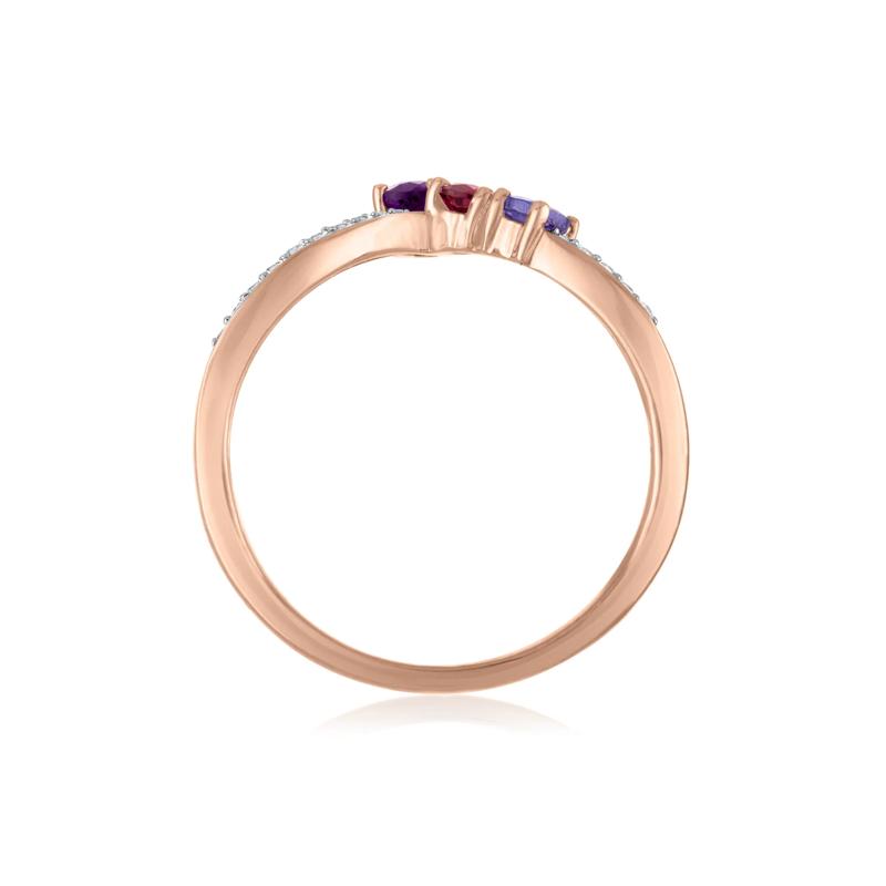 Multi-Gemstone Ring in 10K Yellow Gold – Image 2 of 3