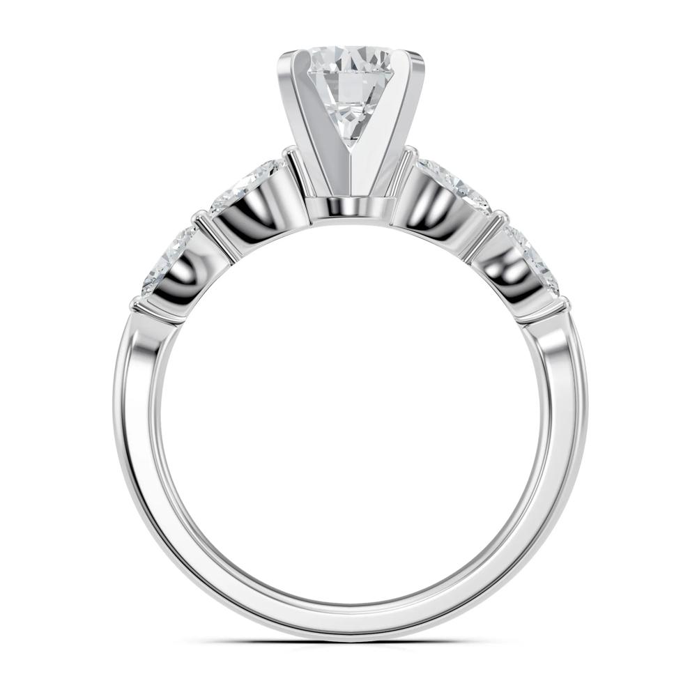 Lab Grown Diamond Semi-Mount Engagement Ring in 14K White Gold (3/8 ct. tw.) – Image 5 of 6