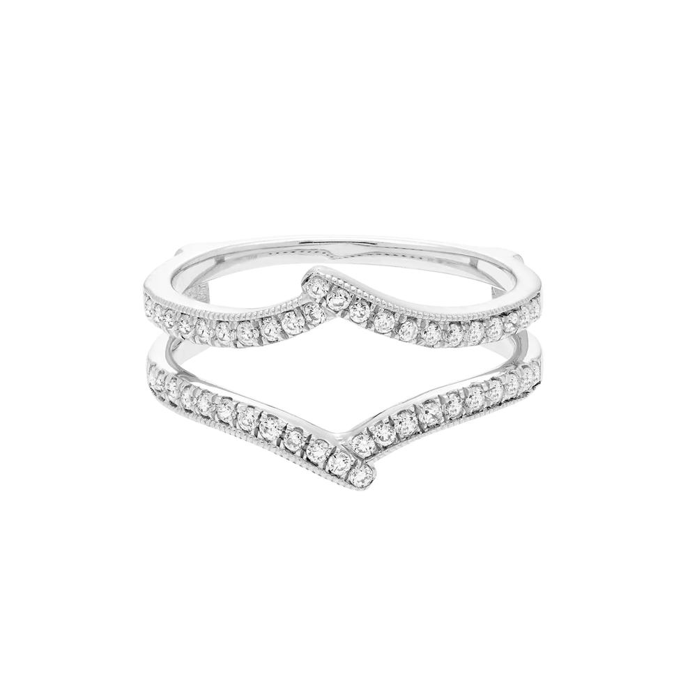 Diamond Contour Ring Enhancer in 14K White Gold (1/3 ct. tw.) – Image 1 of 3