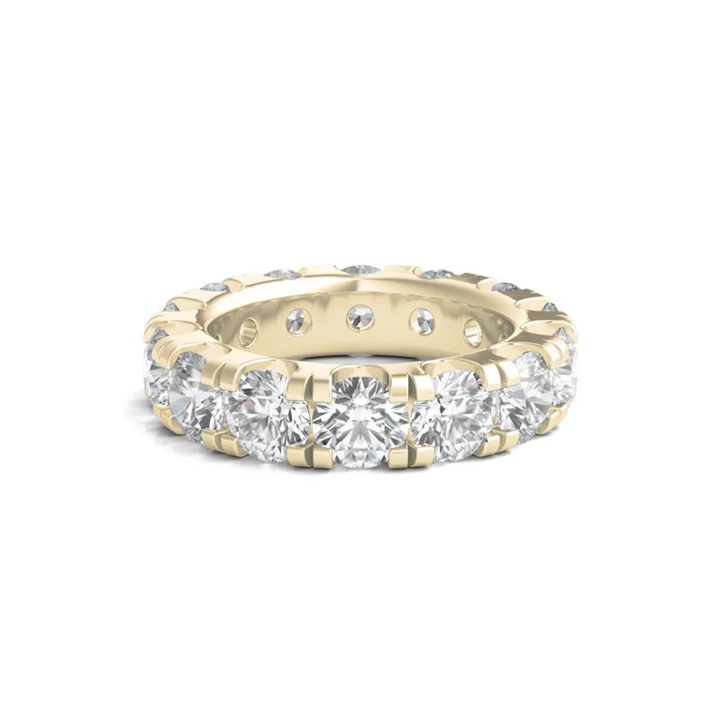 Lab Grown Round Diamond Eternity Band in 14K Yellow Gold (7 ct. tw.) – Image 1 of 3