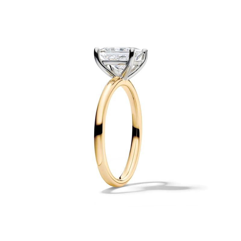 Lab Grown Diamond Princess-Cut Solitaire Engagement Ring in 14K Yellow Gold (2 ct.) – Image 3 of 4