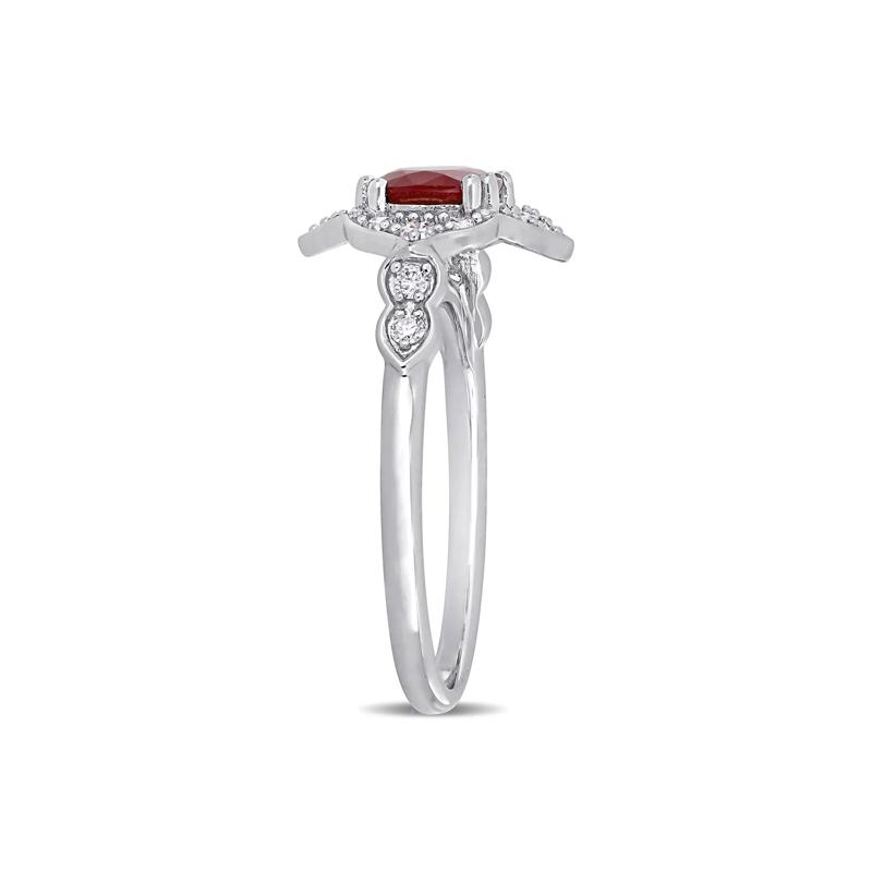 Ruby and Diamond Ring in 14K White Gold &#40;1/3 ct. tw.&#41; – Image 3 of 7