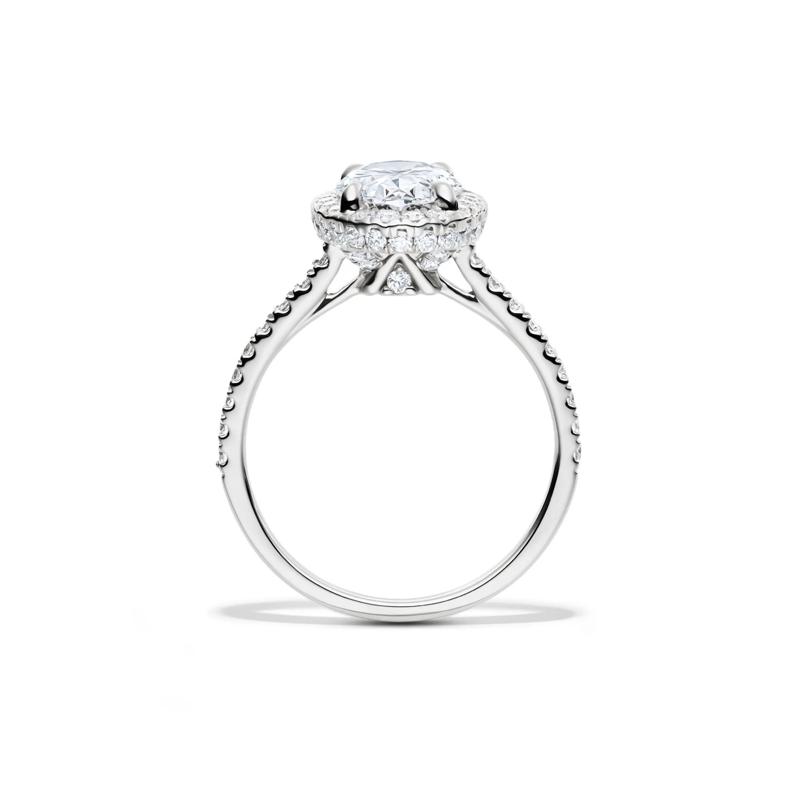 Perry Lab Grown Diamond Oval Engagement Ring in 14K White Gold &#40;2 5/8 ct. tw.&#41; – Image 2 of 6