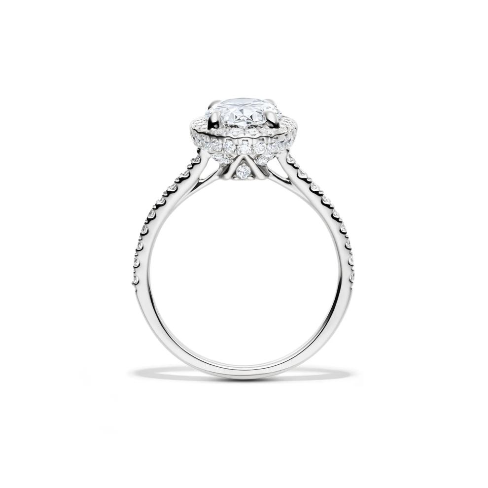 Perry Lab Grown Diamond Oval Engagement Ring in 14K White Gold (2 5/8 ct. tw.) – Image 2 of 5