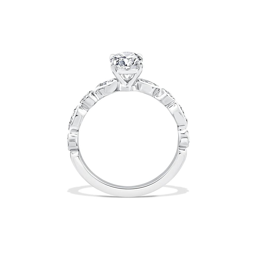 Lab Grown Diamond Oval Center Engagement Ring in 10K White Gold (1 3/8 ct. tw.) – Image 2 of 4