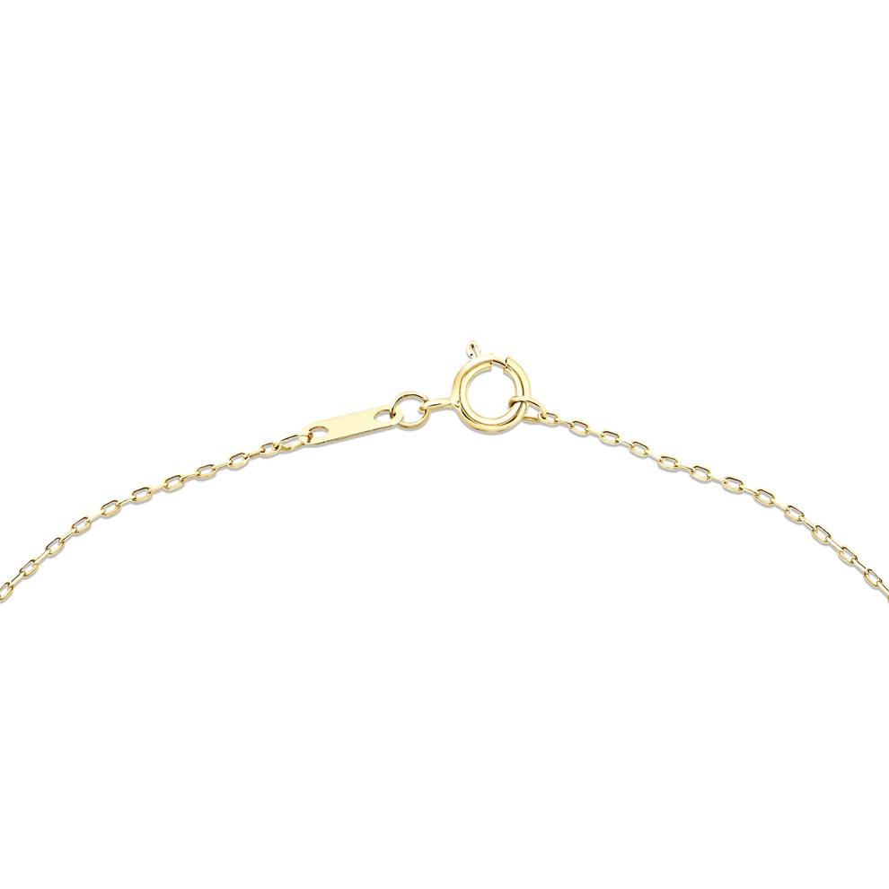 Lab Grown Diamond Seven-Stone Cluster Pendant Necklace in 10K Yellow Gold (1/2 ct. tw.) – Image 2 of 4