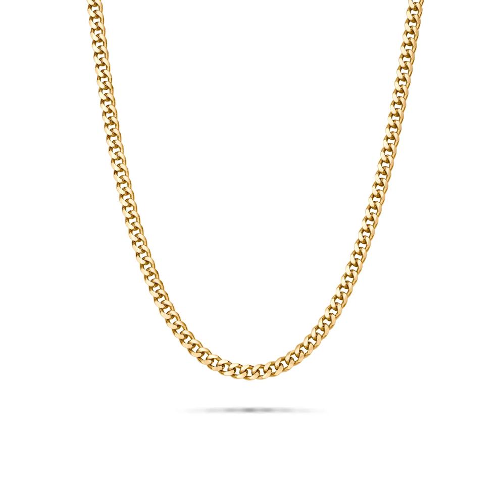 Miami Cuban Chain in 14K Yellow Gold, 3.5MM, 24&rdquo; – Image 1 of 5