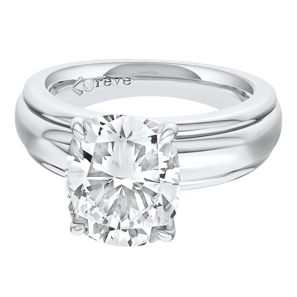 Maeve Lab Grown Diamond Elongated Cushion Engagement Ring in 14K White Gold (4 ct. tw.) – Image 5 of 5