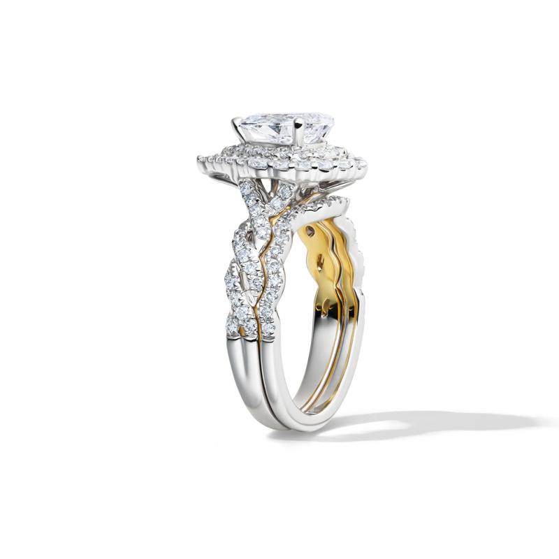 Florence Lab Grown Diamond Bridal Set in 14K White Gold &#40;2 ct. tw.&#41;  – Image 3 of 5