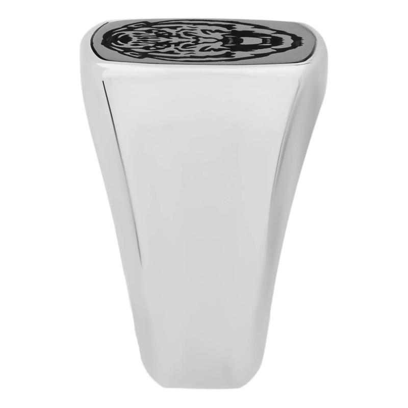 Louisiana State Tiger Signet Ring in Cobalt Chrome and Zirconium – Image 3 of 3