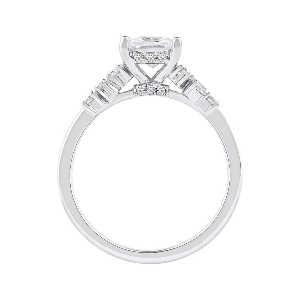Jolie Lab Grown Diamond Radiant-Cut Engagement Ring in Platinum (2 3/8 ct. tw.) – Image 2 of 5