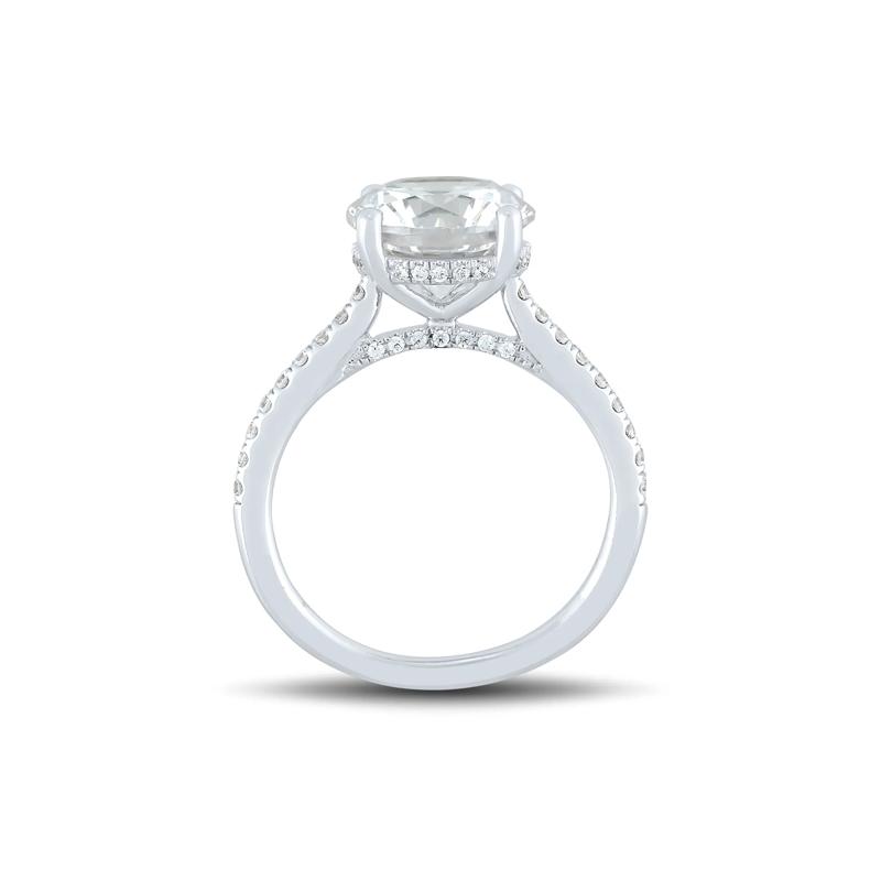 Lab Grown Diamond Engagement Set in 14K White Gold &#40;4 ct. tw.&#41; – Image 4 of 6