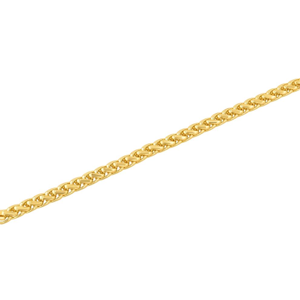 Men's Wheat Chain Bracelet in Vermeil – Image 2 of 9