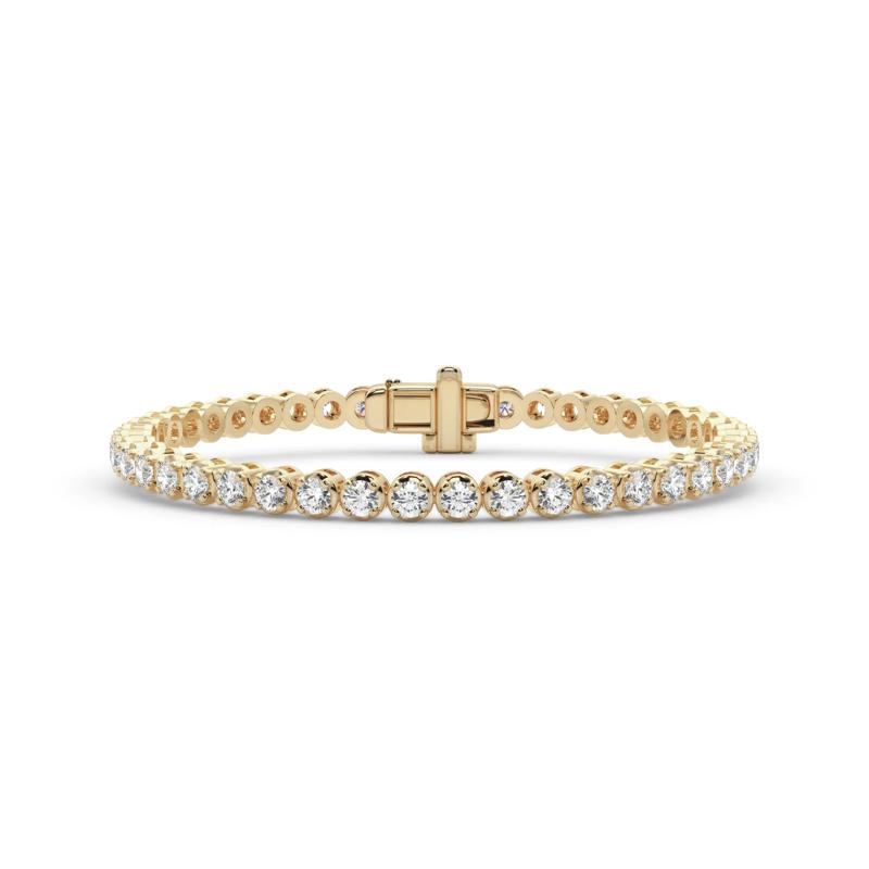 Lab Grown Diamond Tennis Bracelet in 14K Yellow Gold &#40;5 1/3 ct. tw.&#41; – Image 1 of 4