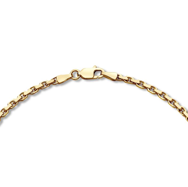 Men&rsquo;s Solid Link Chain in 14K Yellow Gold, 2.3MM, 22&rdquo; – Image 2 of 4